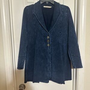 Testimony Los Angeles stretchy soft Deep Blue Blazer